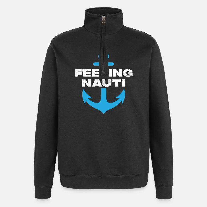 Feeling Nauti - Quarter-Zip Sweatshirt - black