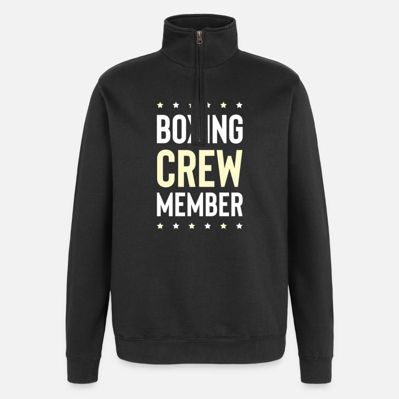 Boxing Crew - Quarter-Zip-Sweatshirt - Schwarz