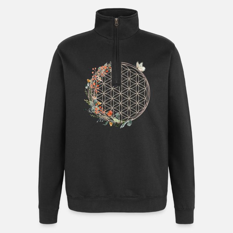 magic_is_always_around_you - Quarter-Zip-Sweatshirt - Schwarz
