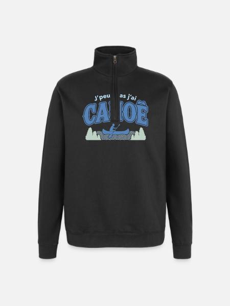 J'peux pas j'ai CANOE - Sweat à zip 1/4 - noir