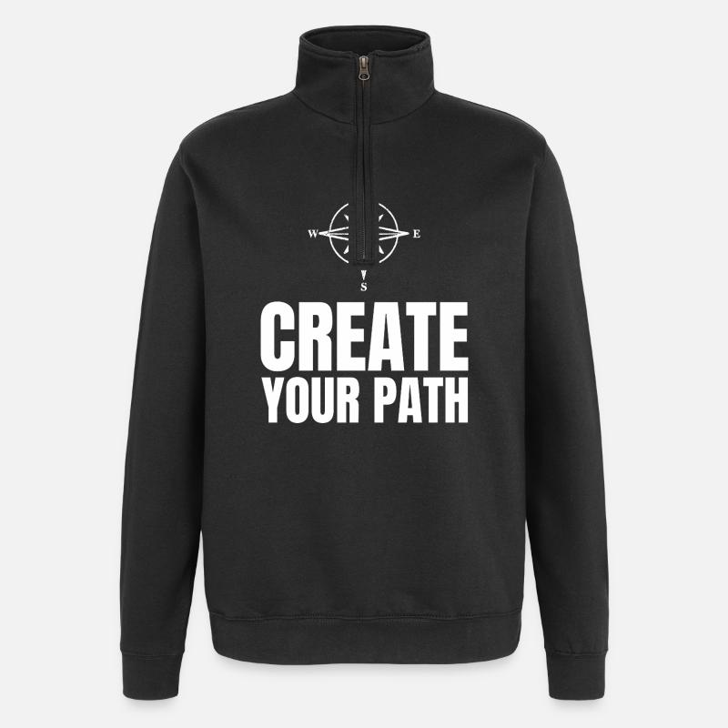 Create Your Path - Quarter-Zip Sweatshirt - black