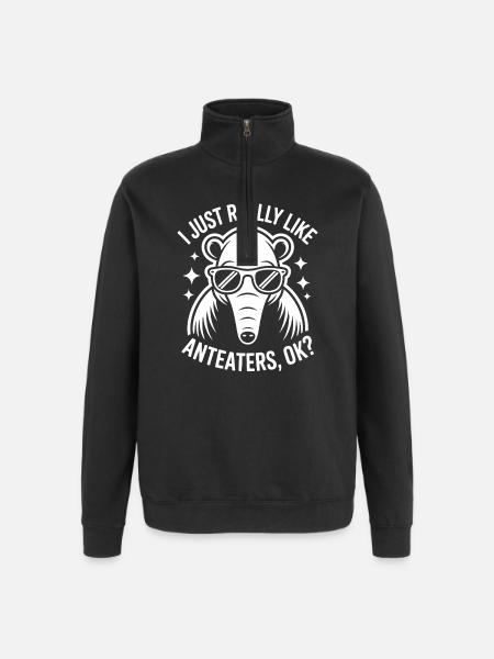 Anteater Sayings Funny Anteater Gift - Quarter-Zip Sweatshirt - black