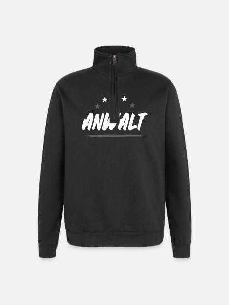 Profession d’avocat - Sweat à zip 1/4 - noir