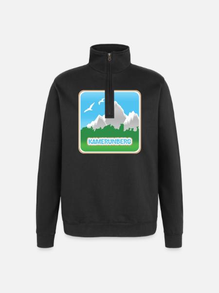 Berg Kamerunberg - Quarter-Zip-Sweatshirt - Schwarz