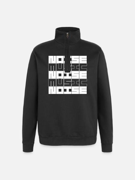 Musique bruitiste - Sweat à zip 1/4 - noir