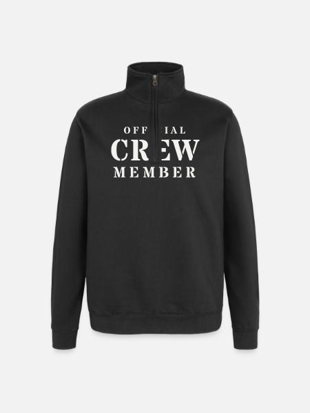 Sécurité officielle de l’équipe Stencil Event - Sweat à zip 1/4 - noir
