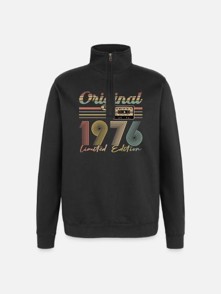50e anniversaire, 50 ans - Sweat à zip 1/4 - noir