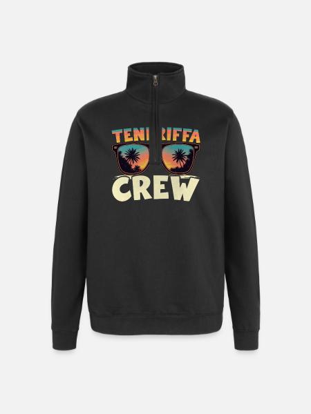Teneriffa Crew - Quarter-Zip-Sweatshirt - Schwarz