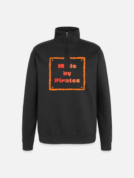 Made by Pirates - Quarter-Zip Sweatshirt - black