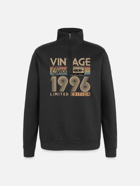 30th anniversary - Quarter-Zip Sweatshirt - black