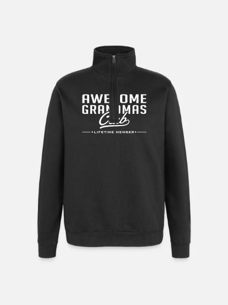 Best Grannies Club - Quarter-Zip Sweatshirt - black