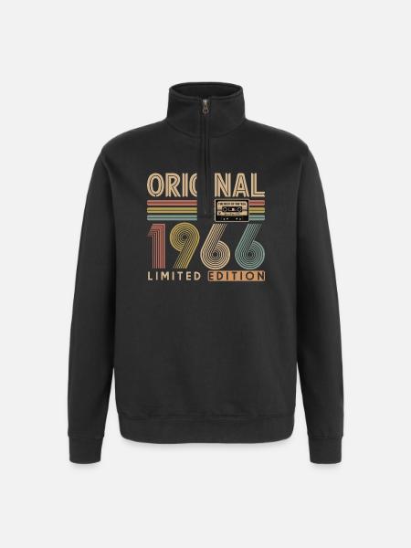 60th birthday, 60 years - Quarter-Zip Sweatshirt - black