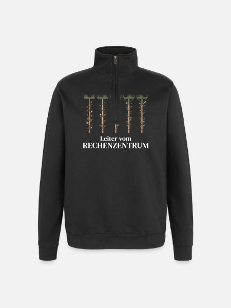 LEITER VOM RECHENZENTRUM - IT-Management - Quarter-Zip-Sweatshirt - Schwarz