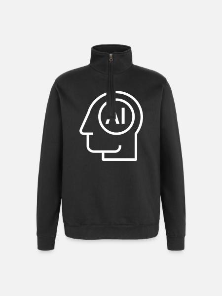 Ai, Artificial Intelligence, AI Technology - Quarter-Zip Sweatshirt - black
