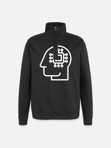 Ai, Artificial Intelligence, AI Technology - Quarter-Zip Sweatshirt - black