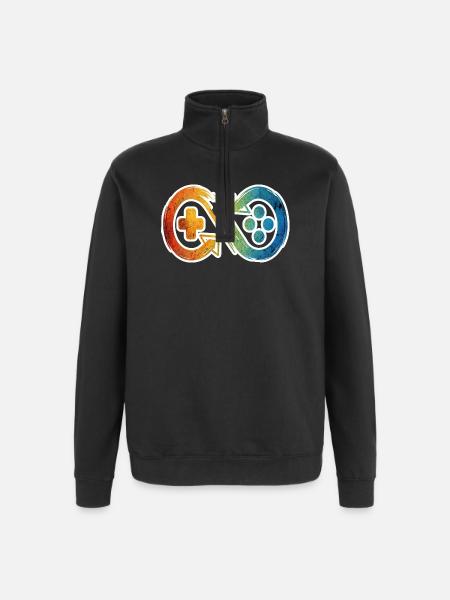 Invinity Kontroller - Quarter-Zip-Sweatshirt - Schwarz