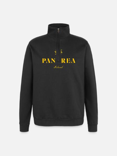 Panarea Island Sun - Quarter-Zip Sweatshirt - black