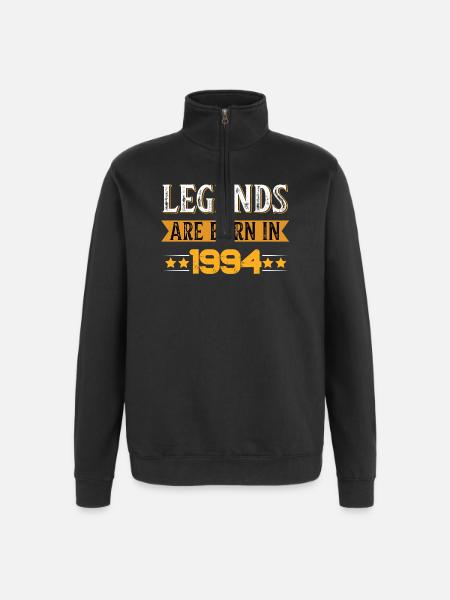 Birthday born in 1994 - Quarter-Zip Sweatshirt - black
