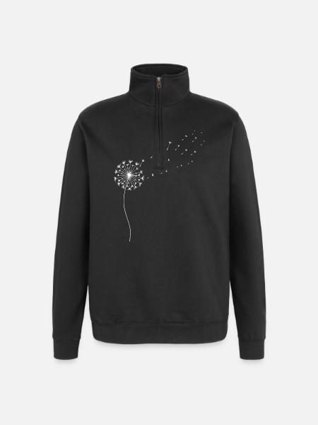 Dandelion Dandelion - Quarter-Zip Sweatshirt - black