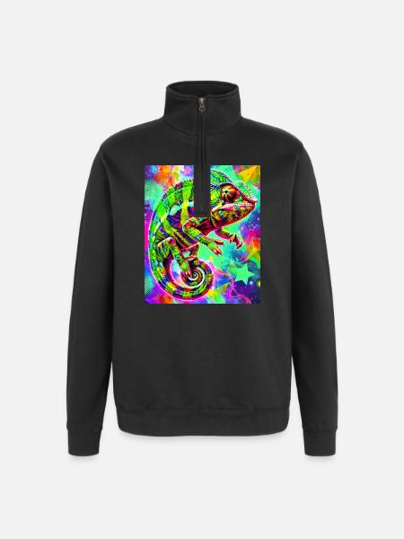 chameleon - Quarter-Zip Sweatshirt - black