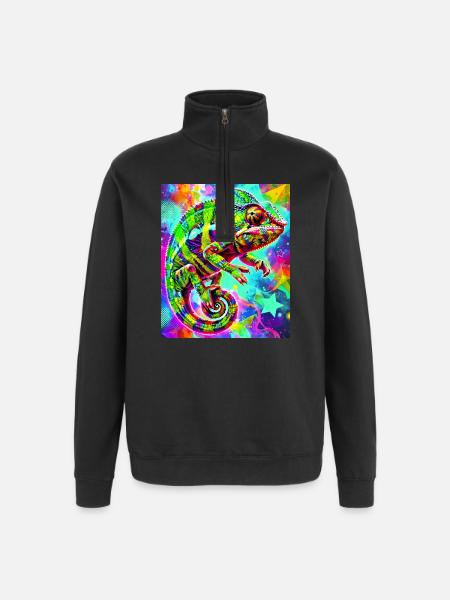 chameleon - Quarter-Zip Sweatshirt - black