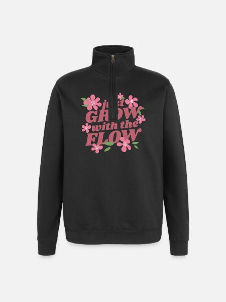 Grow Flow Women - Quarter-Zip Sweatshirt - black