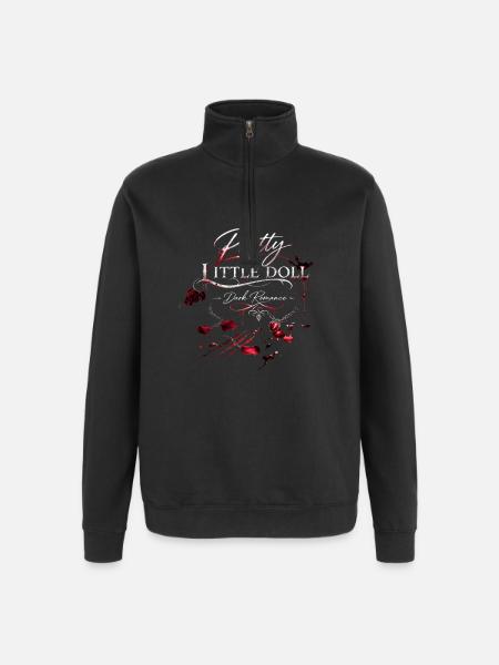 Pretty Little Doll Dark Romance - Sweat à zip 1/4 - noir