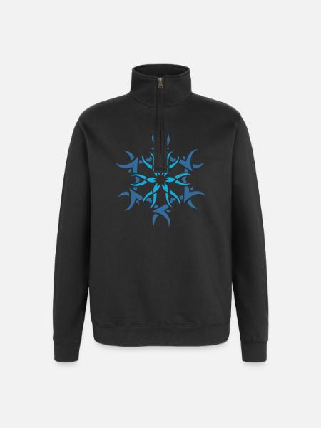 Logo flocon de neige - Sweat à zip 1/4 - noir