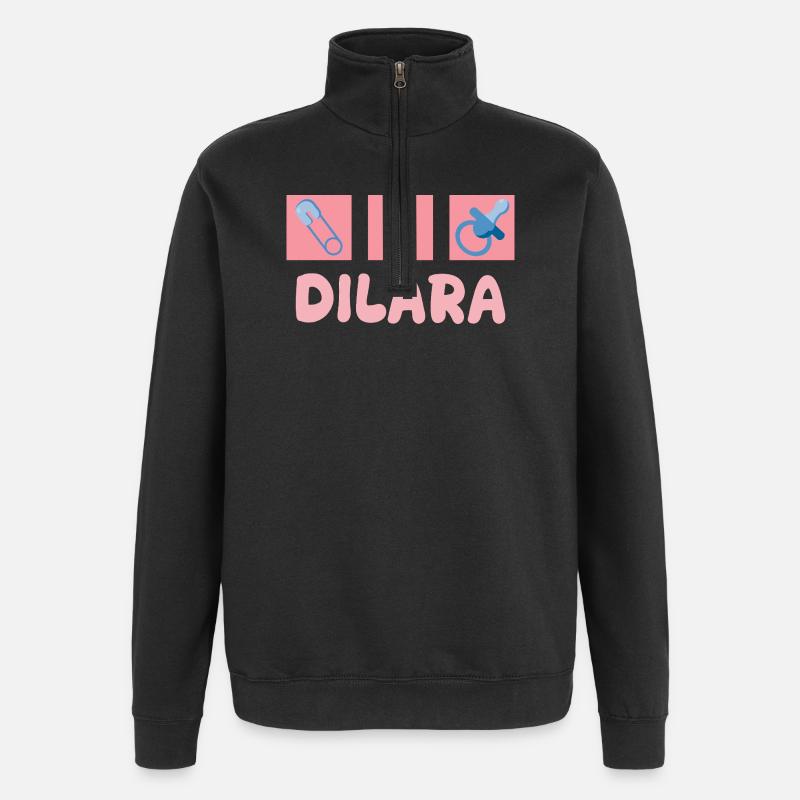 Sucette Dilara - Sweat à zip 1/4 - noir