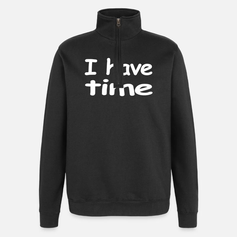 Heure - Sweat à zip 1/4 - noir