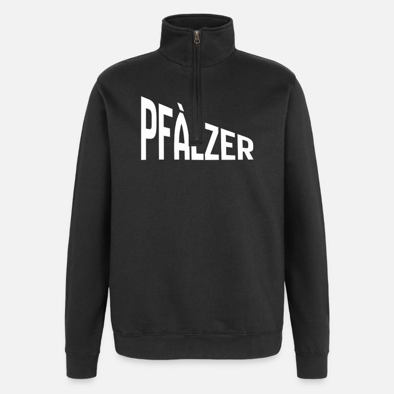 Pfälzer - Quarter-Zip-Sweatshirt - Schwarz