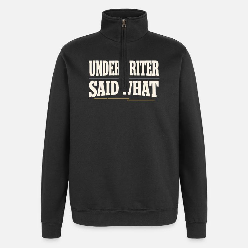Hypothekenmakler, Kreditsachbearbeiter, - Quarter-Zip-Sweatshirt - Schwarz