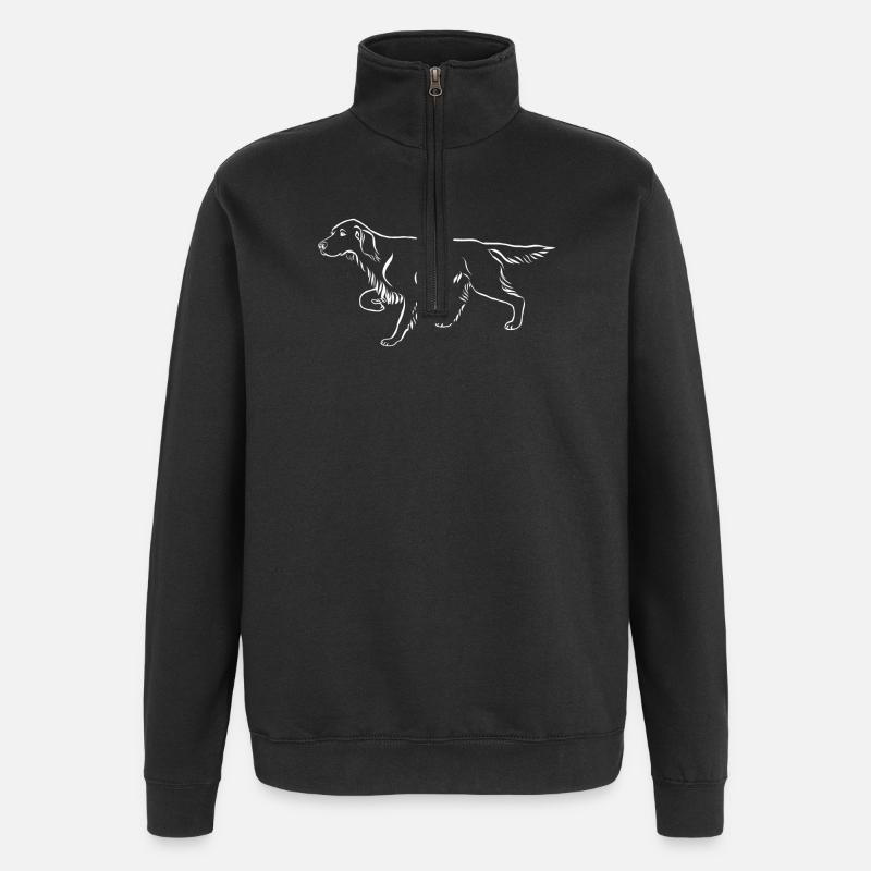 Setter ci-dessus - Sweat à zip 1/4 - noir