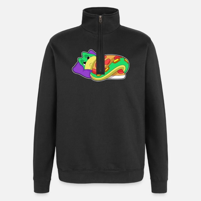 Oreiller de couverture serpent - Sweat à zip 1/4 - noir