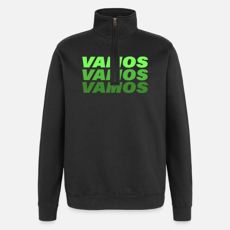 Vamos - Sweat à zip 1/4 - noir