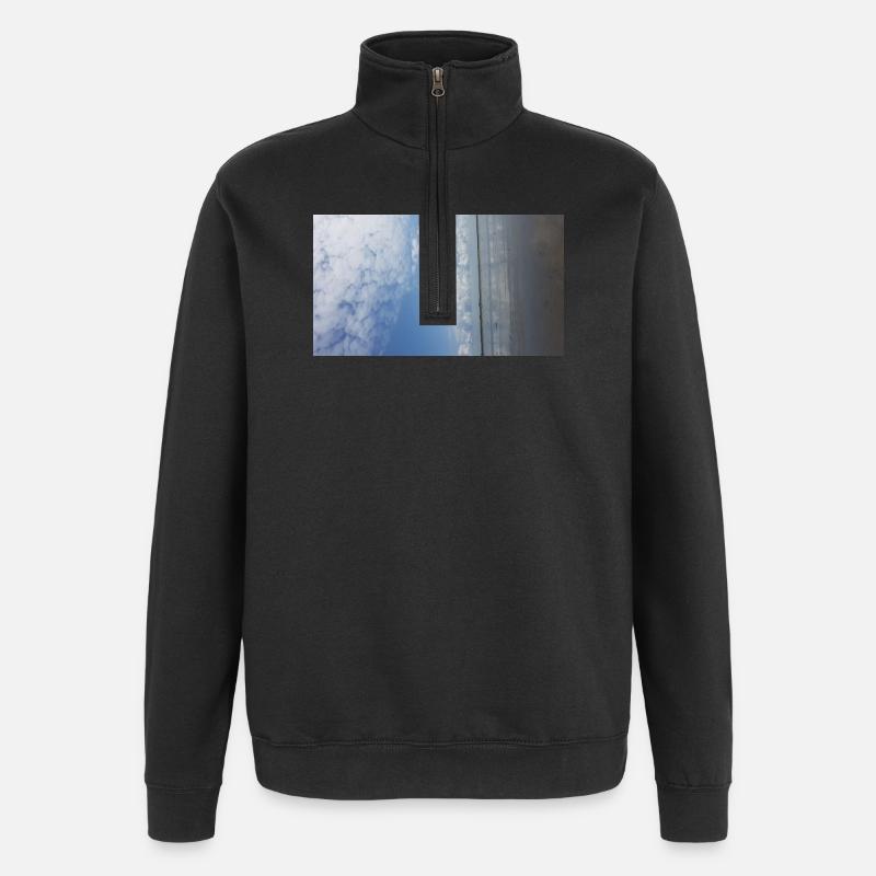 JensJensen - Quarter-Zip-Sweatshirt - Schwarz