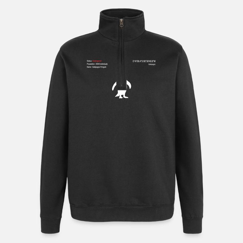 Penguin - Quarter-Zip Sweatshirt - black