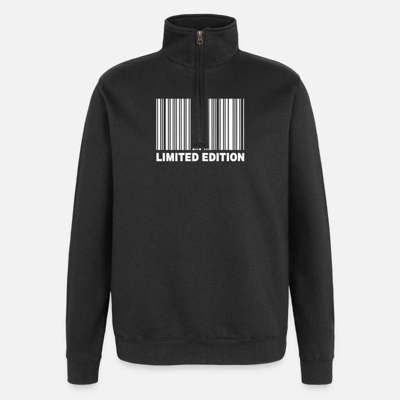 LIMITED EDITION - BARCODE - Quarter-Zip Sweatshirt - black