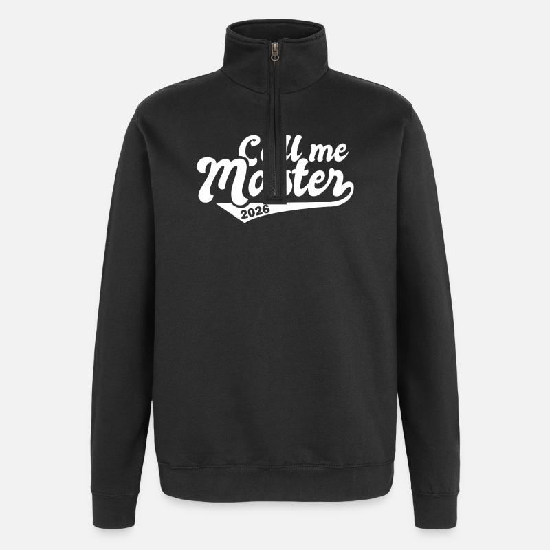 Master 2026 Diplôme - Sweat à zip 1/4 - noir