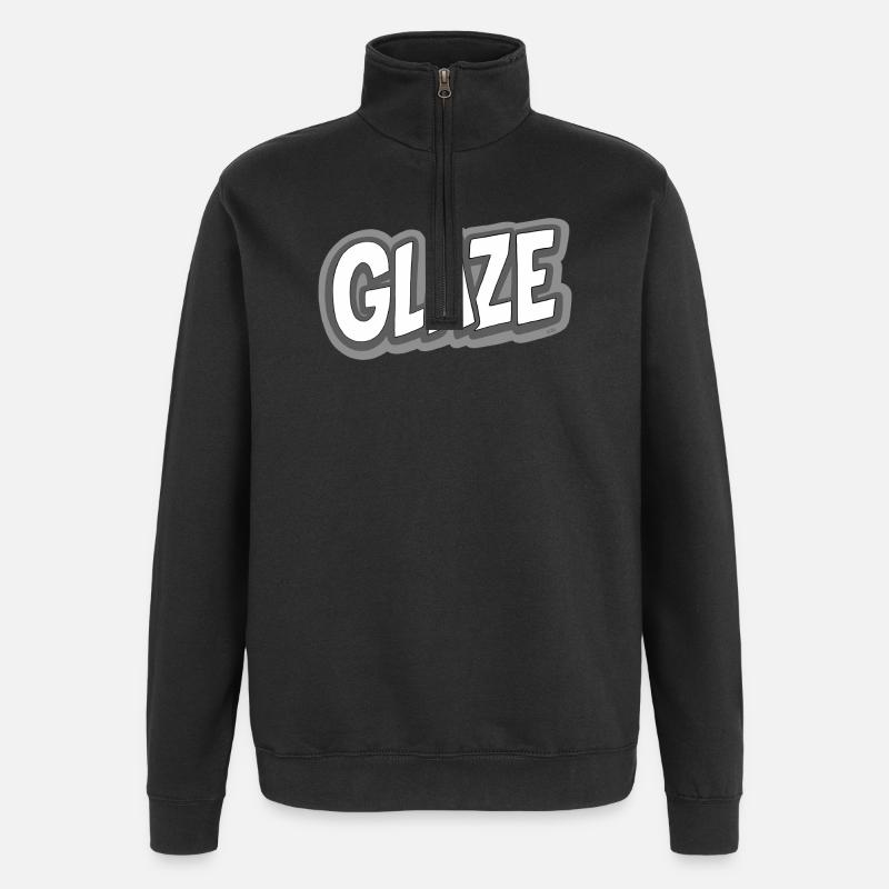 Glaçage ! - Sweat à zip 1/4 - noir