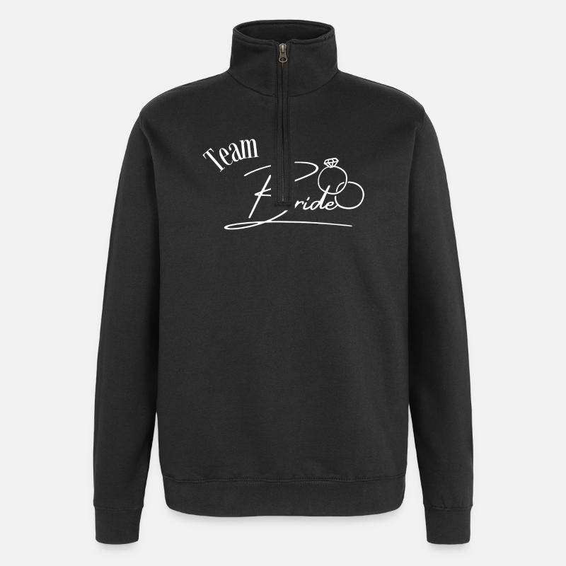 Équipe Bride - Sweat à zip 1/4 - noir