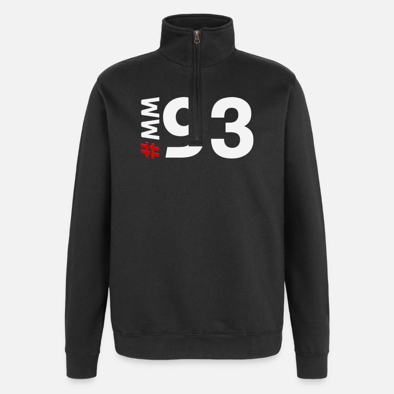 MM93 - Sweat à zip 1/4 - noir