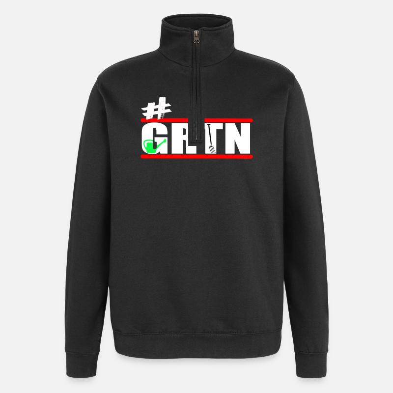 Jardin - Jardiniers - Jardinage - GRTN - Sweat à zip 1/4 - noir