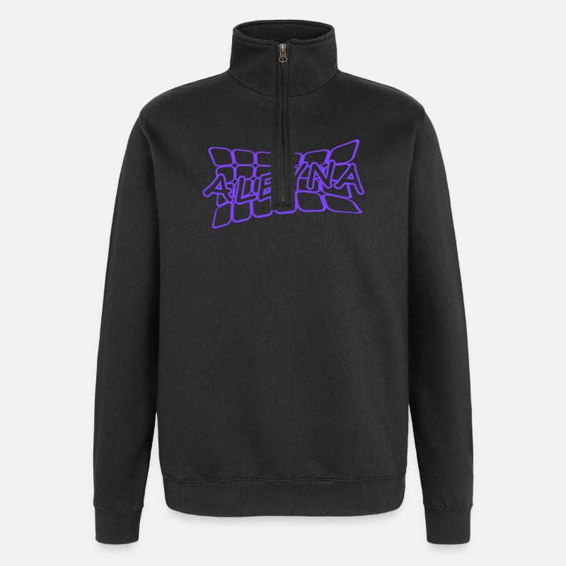 Aleyna - Quarter-Zip Sweatshirt - black