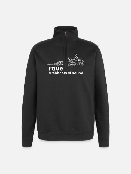 Rave Architects du Son - Sweat à zip 1/4 - noir