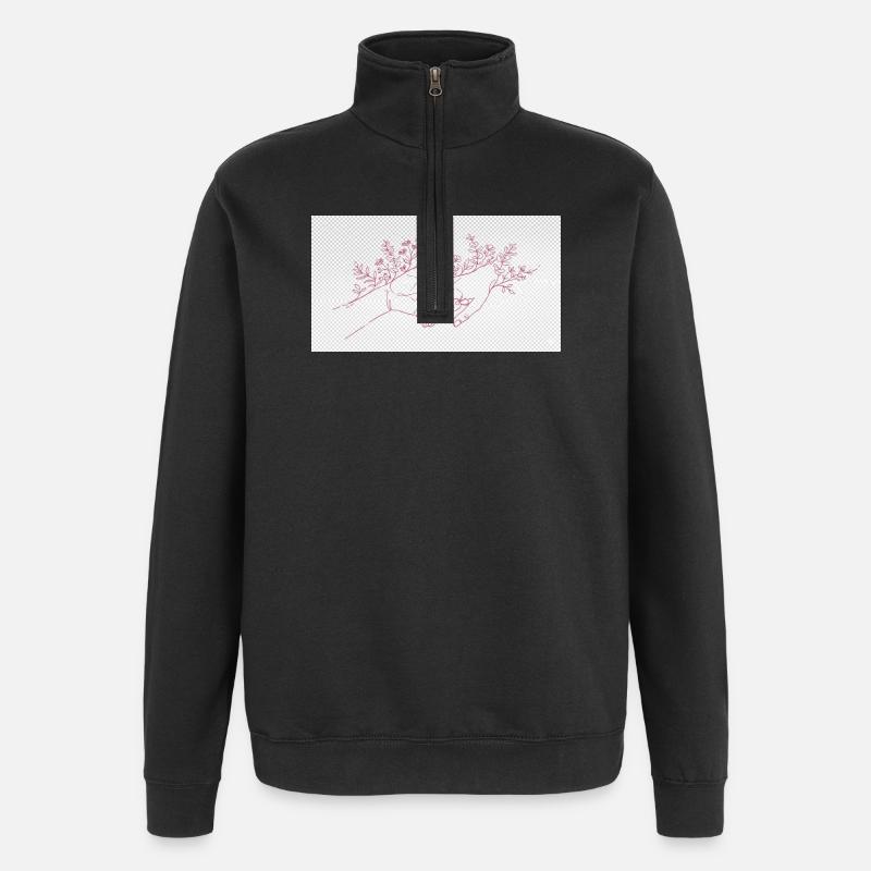 Hand of the Protector - Quarter-Zip Sweatshirt - black