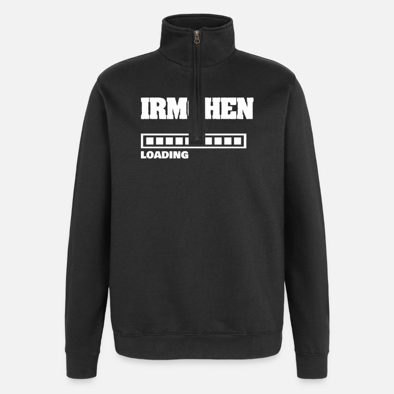 Irmchen - Sweat à zip 1/4 - noir
