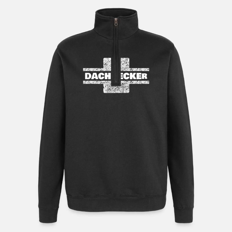 Couvreur - Sweat à zip 1/4 - noir