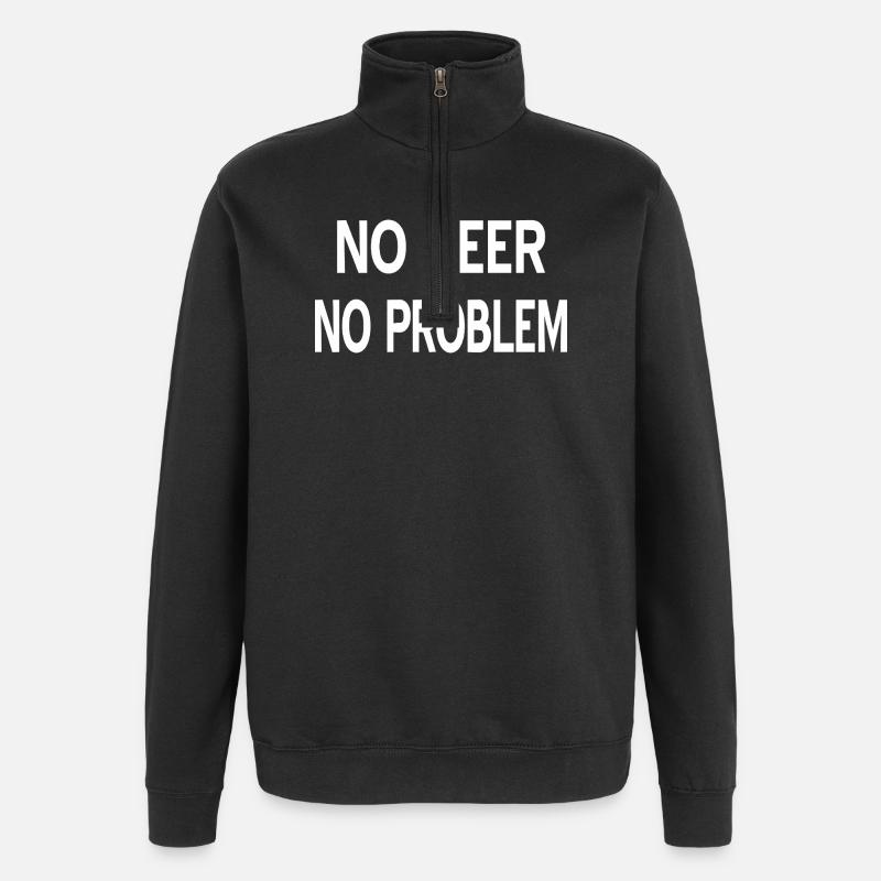 Bier - Quarter-Zip-Sweatshirt - Schwarz