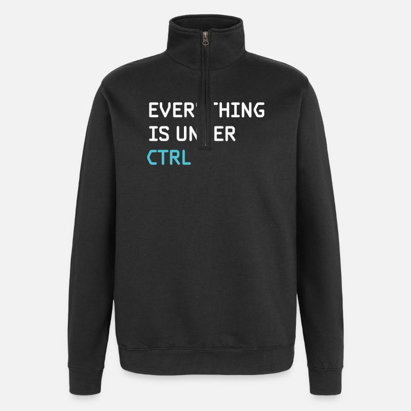 Programmation drôle - Programmeur Ingénieur logiciel - Sweat à zip 1/4 - noir